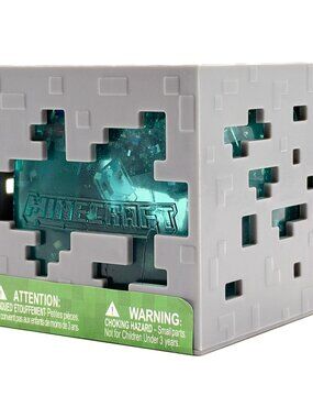 Just Toys Intl. Minecraft Jelly Cubes Blue Squishy Fidget Toy Ore Block